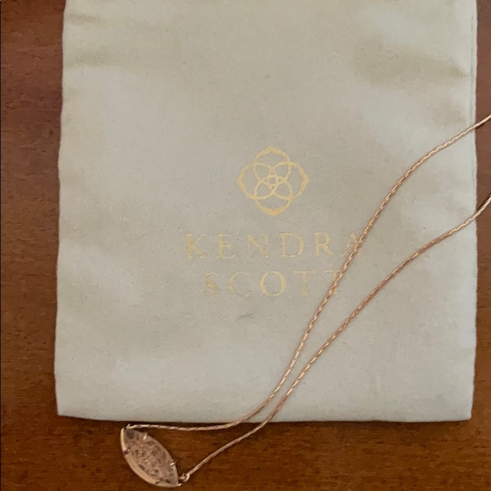 Kendra Scott adjustable rose gold necklace